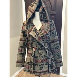 Mossimo Women's Aztec Hooded Jacket
